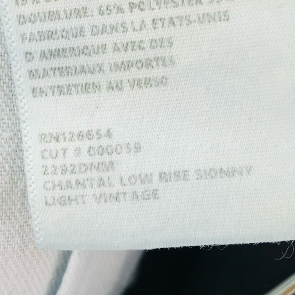 L'Agence Chantal Low Rise Skinny Jeans Light Vintage Wash Size 29 - Picture 5 of 8